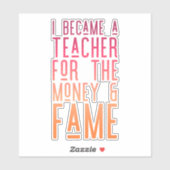 Sticker pour la vie de l'enseignant (Feuille)