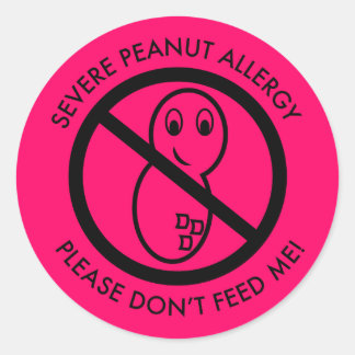 Sticker pour l'allergie à l'arachide sévère (ensem