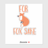 Sticker Pour l'amour du renard (Feuille)