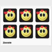 sticker pour l'amour du visage amusant (Feuille)