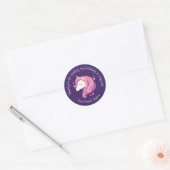 Sticker pour l'anniversaire de la licorne (Enveloppe)