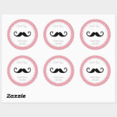Sticker pour l'anniversaire de la Moustache Chevro (Feuille)
