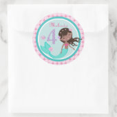 Sticker pour l'anniversaire de l'âge de la sirène  (Sac)