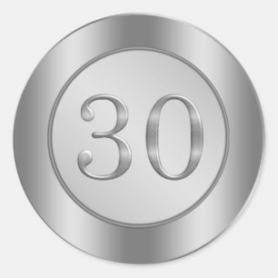 Sticker pour l'anniversaire du 30e Mariage, effet 