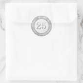 Sticker pour l'anniversaire du Mariage d'argent (Sac)