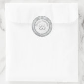 Sticker pour l'anniversaire du Mariage d'argent (Sac)