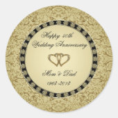Sticker pour l'anniversaire du Mariage d'or (Devant)