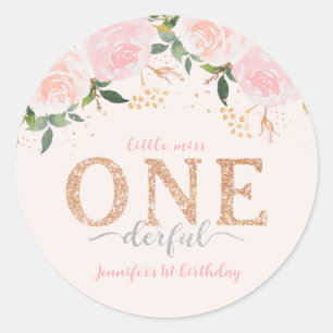 Sticker pour le 1er anniversaire de Little Miss On