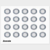 Sticker pour le 25e anniversaire du Bokeh d'argent (Feuille)