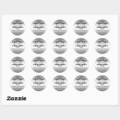Sticker pour le 25e anniversaire du Mariage en arg (Feuille)