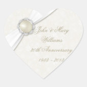 Sticker pour le 30e anniversaire du Mariage Damask (Devant)