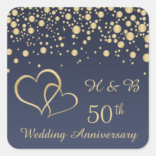 Sticker pour le 50e anniversaire du Mariage des co (Devant)