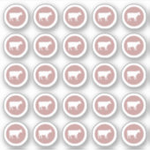 Sticker pour le boeuf de choix de repas (Devant)