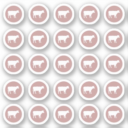 Sticker pour le boeuf de choix de repas (Devant)