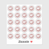 Sticker pour le boeuf de choix de repas (Feuille)