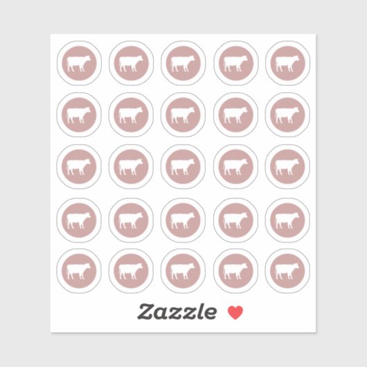 Sticker pour le boeuf de choix de repas (Feuille)