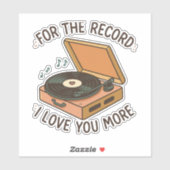 Sticker Pour le compte rendu : Je t'aime plus 💖 (Feuille)