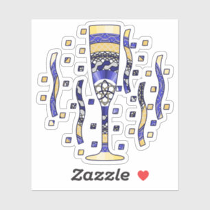 Sticker pour le contour de toast du Nouvel An