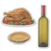 Sticker pour le dîner de Thanksgiving (Devant)