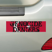 Sticker pour le génocide Deniers Bumper (En voiture)