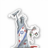 Sticker pour le génocide d'Israël aux États-Unis l (Recto)