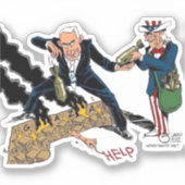 Sticker pour le génocide d'Israël et des États-Uni (Recto)