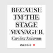 Sticker pour le gestionnaire de scène de théâtre a (Feuille)
