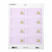 Sticker pour le paquet de semences | Étiquette de (Feuille entière)