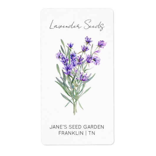 Sticker pour le paquet de semences | Lavender Seed (Devant)