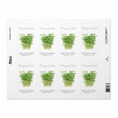Sticker pour le paquet de semences | Microgreens S (Feuille entière)