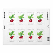 Sticker pour le paquet de semences | Radish Seed É (Feuille entière)