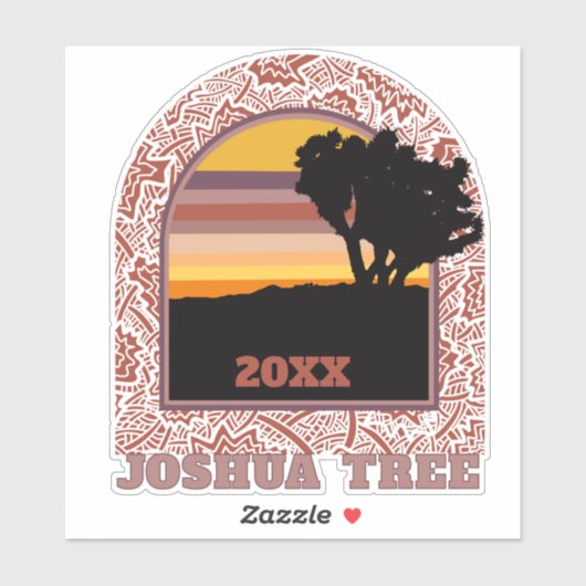 Sticker pour le parc national Joshua Tree (Feuille)