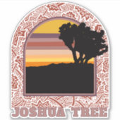 Sticker pour le parc national Joshua Tree (Devant)
