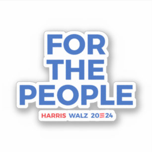 Sticker Pour le peuple - Harris Walz 2024
