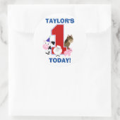 Sticker pour le premier anniversaire de Barnyard (Sac)