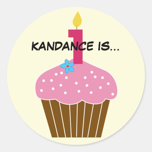 Sticker pour le premier anniversaire du gâteau dou (Devant)