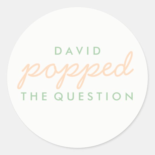 Sticker pour le sac de bienvenue Popcorn à la ques (Devant)