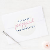 Sticker pour le sac de bienvenue Popcorn à la ques (Enveloppe)