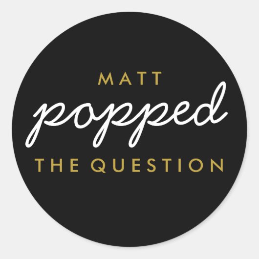 Sticker pour le sac de bienvenue Popcorn à la ques (Devant)