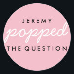 Sticker pour le sac de bienvenue Popcorn à la ques<br><div class="desc">Adhérer cet autocollant à un sac de pop-corn frais!</div>