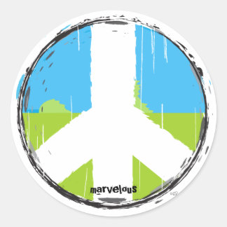 Sticker pour le signe de paix no2