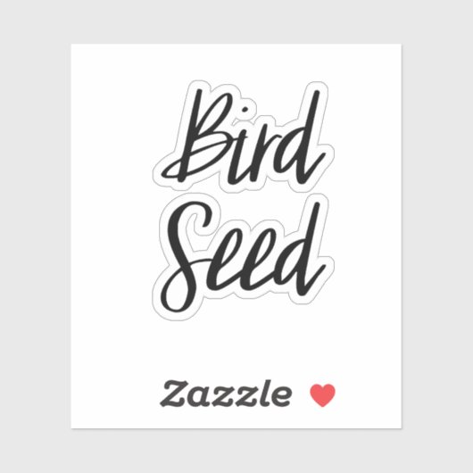 Sticker pour le stockage des semences d'oiseaux (Feuille)