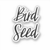 Sticker pour le stockage des semences d'oiseaux (Devant)