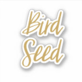 Sticker pour le stockage des semences d'oiseaux (Devant)