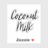 Sticker pour le stockage du lait de coco (Feuille)