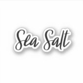 Sticker pour le stockage du sel marin (Devant)