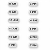 Sticker pour le suivi du temps d'entrée d'eau (Devant)