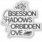 Sticker pour lecteur de romance noire (Devant)