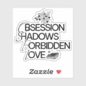 Sticker pour lecteur de romance noire (Feuille)