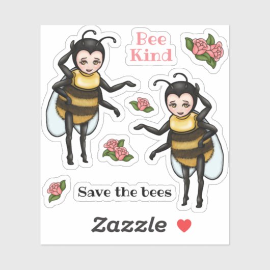 Sticker pour les abeilles (Feuille)